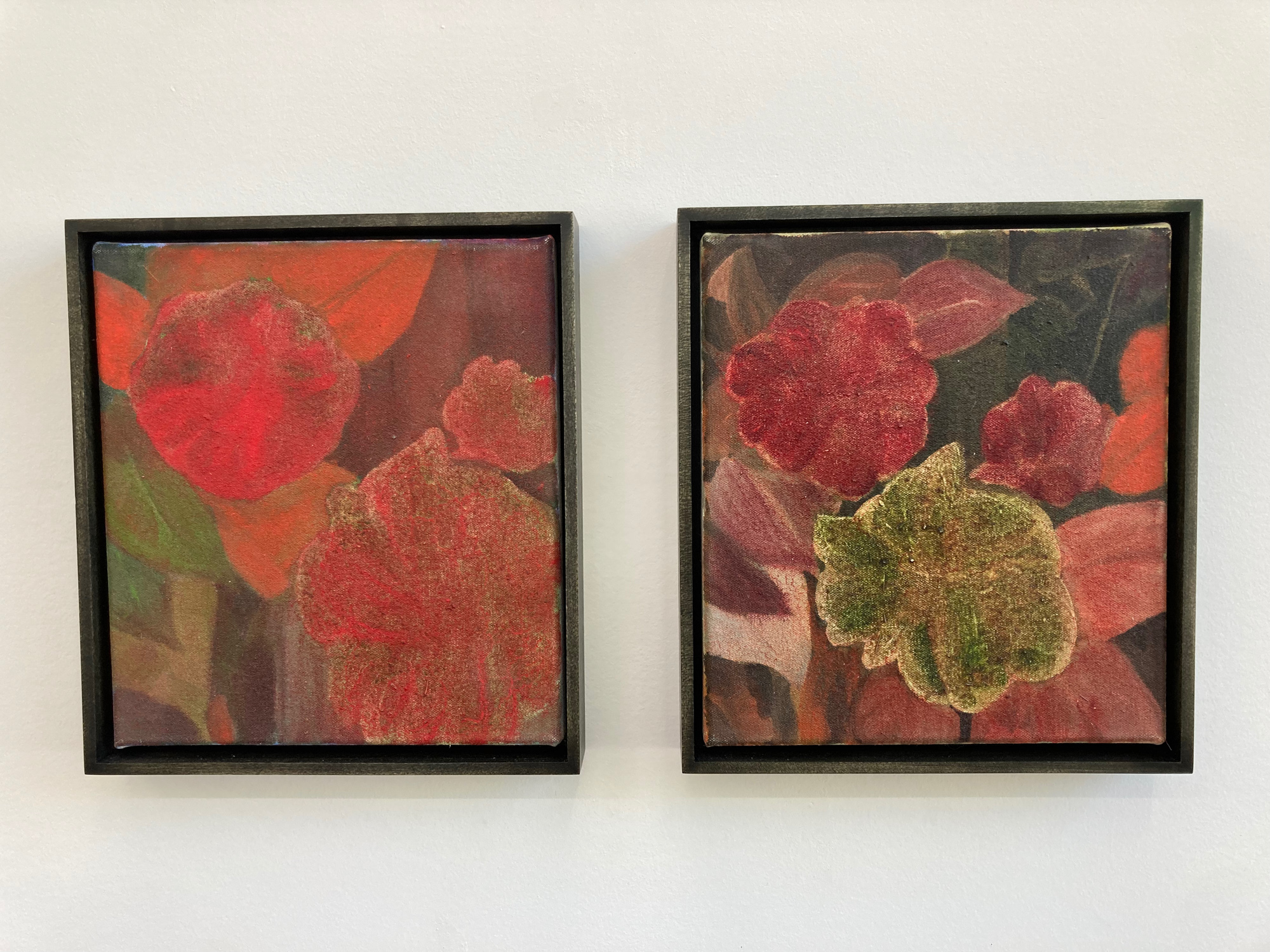 Two red paintings